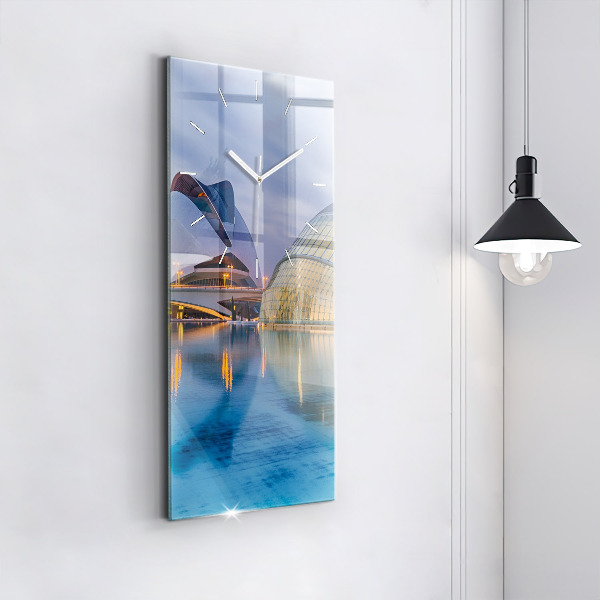 Reloj vertical Atardecer en la ciudad - espejomat.es