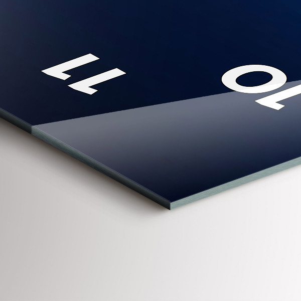 Reloj de cristal vertical Barco de pesca en el puerto - espejomat.es