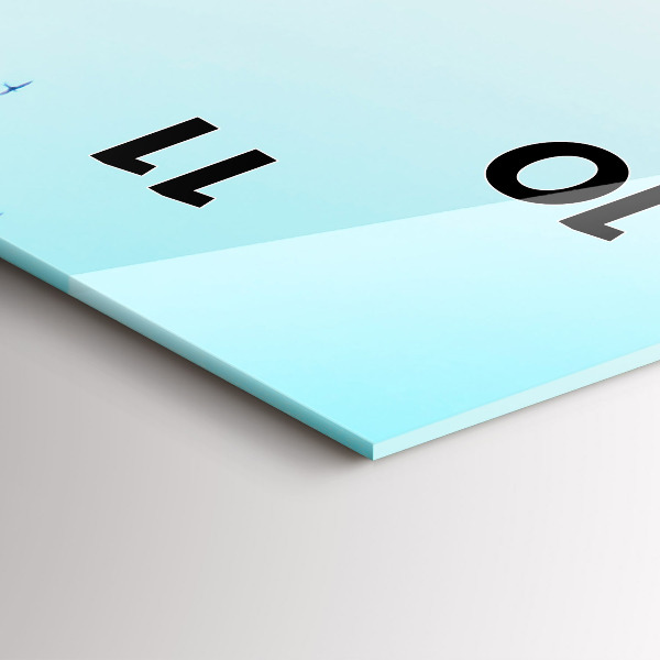 Reloj de vidrio vertical Plaza de España en Sevilla - espejomat.es