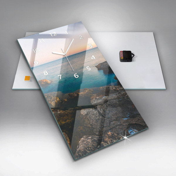 Reloj vertical Paisaje marino - espejomat.es