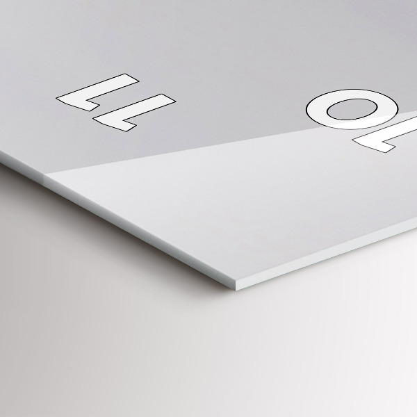 Reloj vertical Vista del mar Mediterráneo - espejomat.es