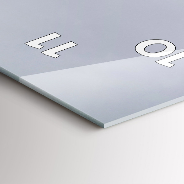 Reloj de cristal vertical Estatua de Nuestra Señora en Lyon - espejomat.es