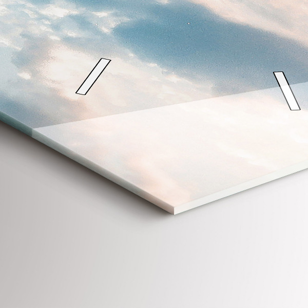 Reloj de vidrio vertical Isla en Croacia - espejomat.es