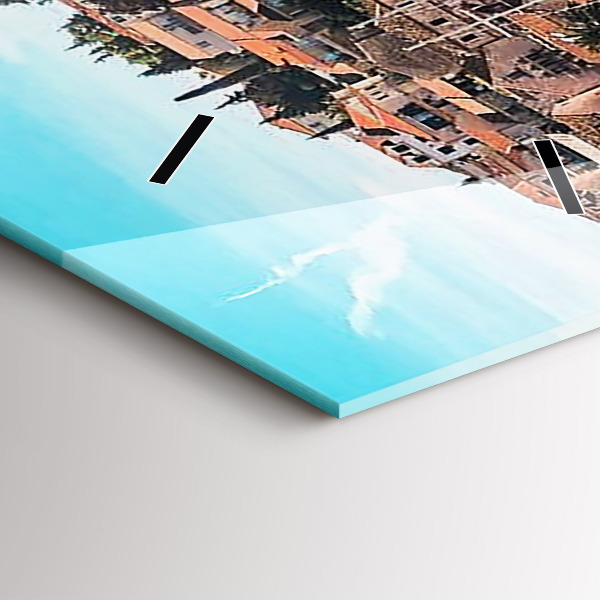 Reloj de cristal vertical Barcos en Croacia - espejomat.es