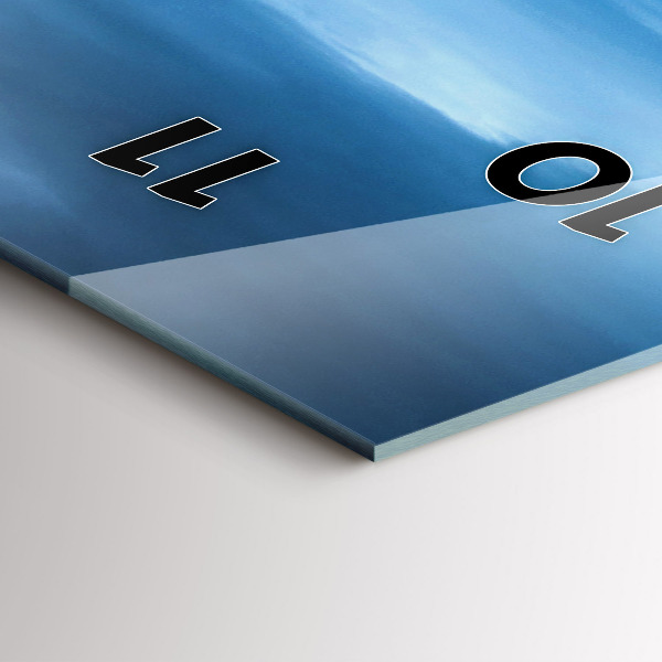 Reloj de vidrio vertical Cascada de Gullfoss en Islandia - espejomat.es