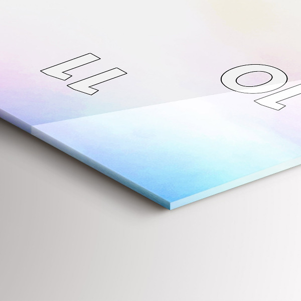 Reloj de vidrio vertical Cascada en Islandia - espejomat.es