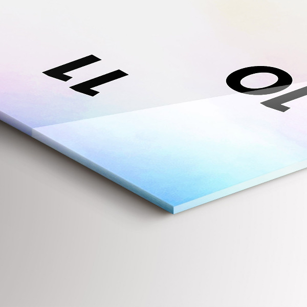 Reloj de vidrio vertical Cascada en Islandia - espejomat.es