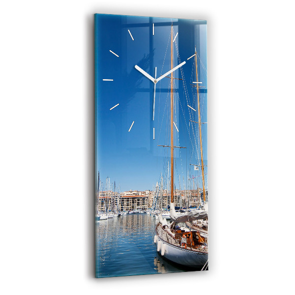 Reloj de vidrio vertical Puente Golden Gate - espejomat.es