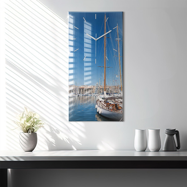 Reloj de vidrio vertical Puente Golden Gate - espejomat.es