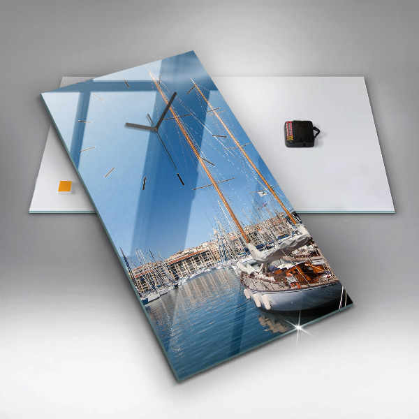 Reloj de vidrio vertical Puente Golden Gate - espejomat.es