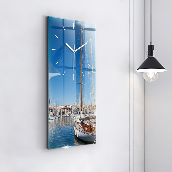 Reloj de vidrio vertical Puente Golden Gate - espejomat.es