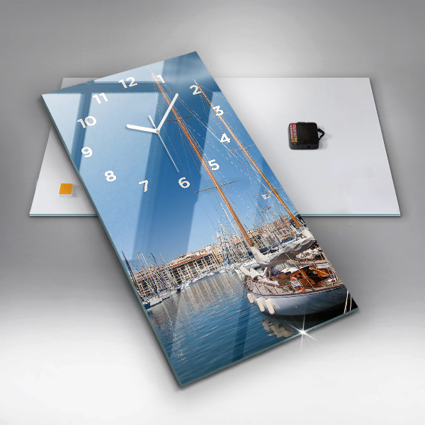 Reloj de vidrio vertical Puente Golden Gate - espejomat.es