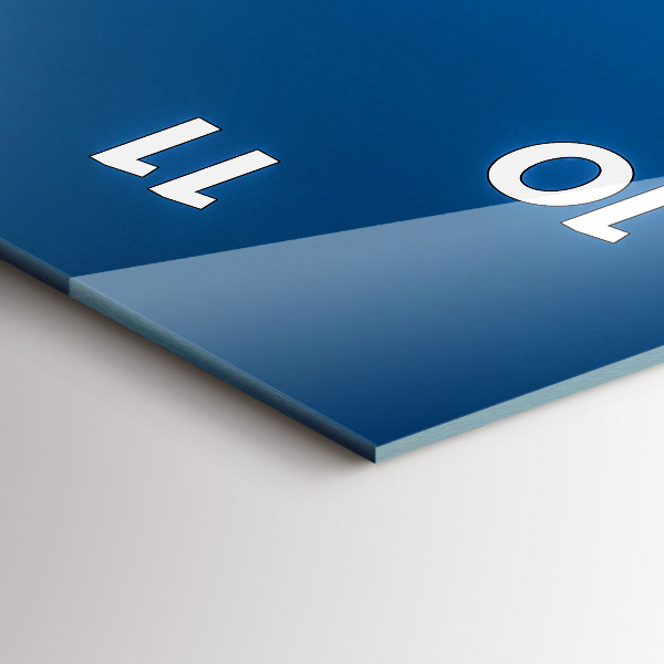 Reloj de vidrio vertical Puente Golden Gate - espejomat.es