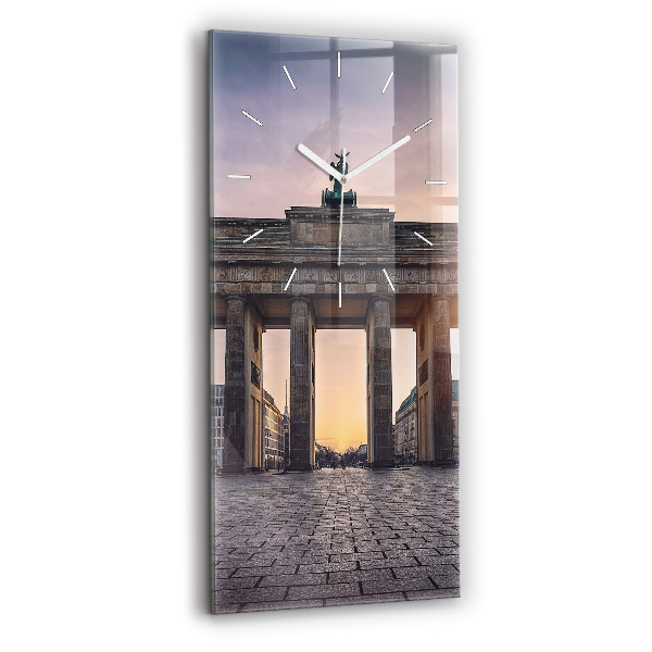 Reloj de vidrio vertical Puerta de Brandemburgo - espejomat.es