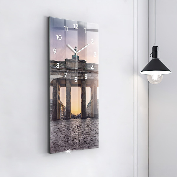 Reloj de vidrio vertical Puerta de Brandemburgo - espejomat.es