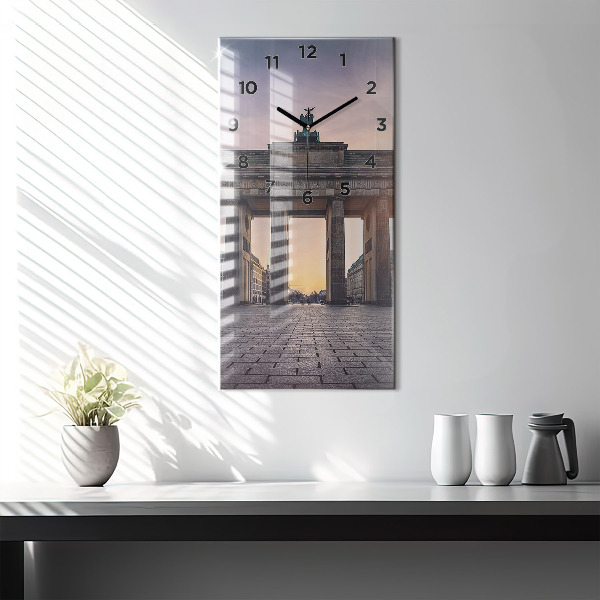 Reloj de vidrio vertical Puerta de Brandemburgo - espejomat.es