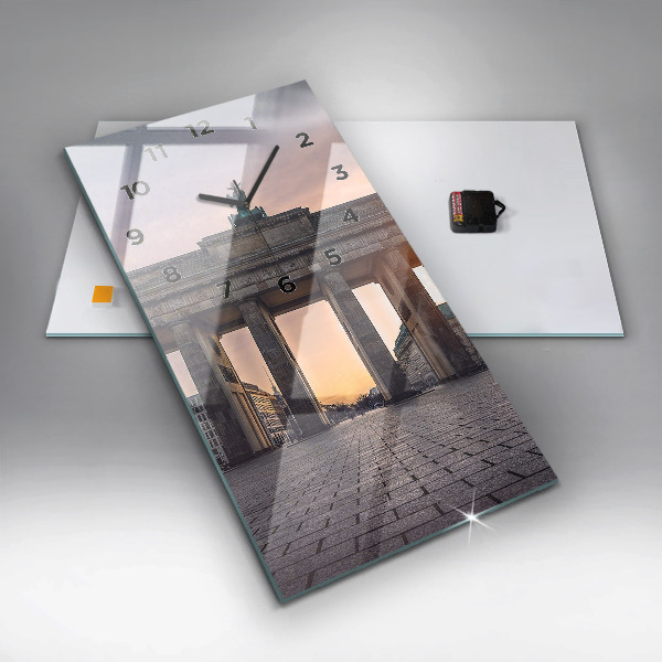 Reloj de vidrio vertical Puerta de Brandemburgo - espejomat.es