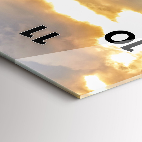 Reloj de cristal vertical Paisaje con bosques - espejomat.es