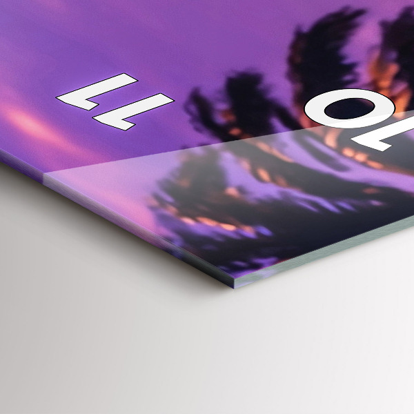 Reloj vertical Puesta de sol en Los Ángeles - espejomat.es