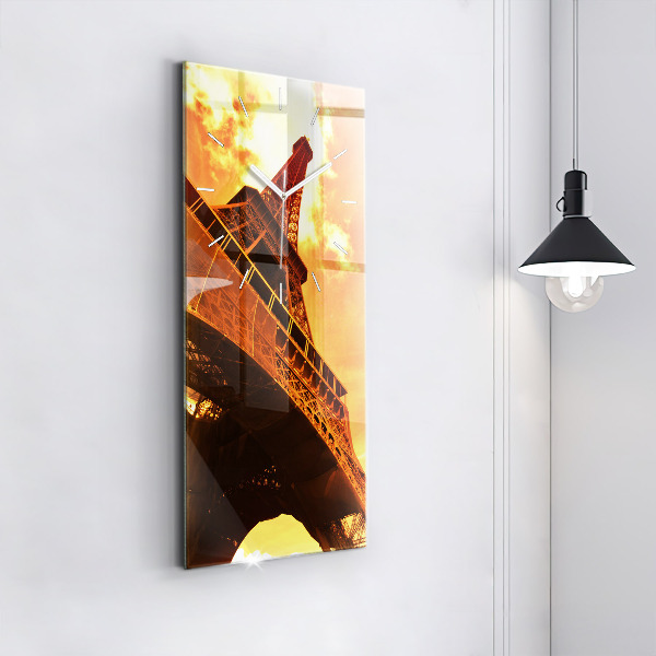 Reloj de vidrio vertical Río Hamburgo Alemania - espejomat.es