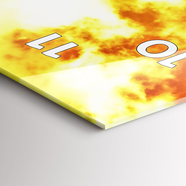 Reloj de vidrio vertical Río Hamburgo Alemania - espejomat.es