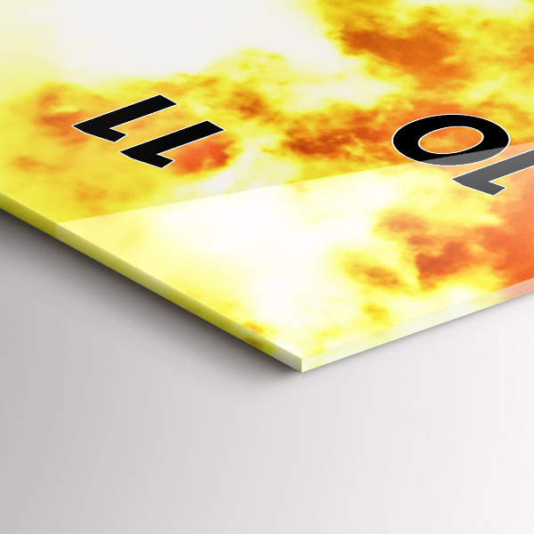 Reloj de vidrio vertical Río Hamburgo Alemania - espejomat.es