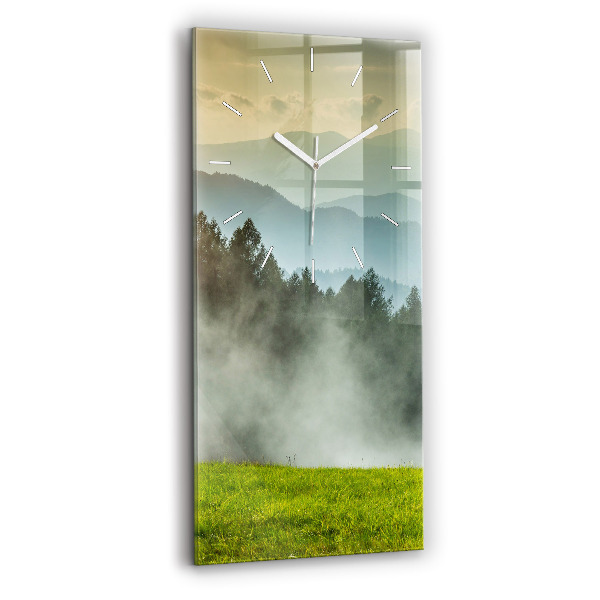 Reloj de vidrio vertical Paisaje de montaña - espejomat.es