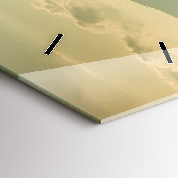 Reloj de vidrio vertical Paisaje de montaña - espejomat.es