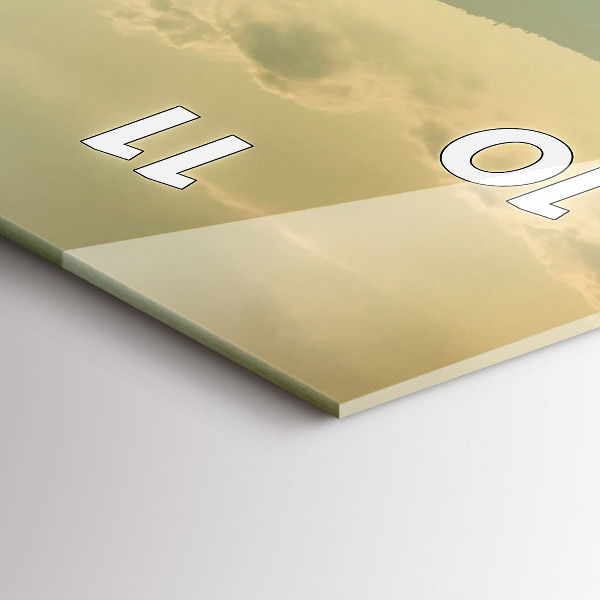 Reloj de vidrio vertical Paisaje de montaña - espejomat.es