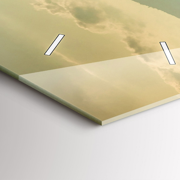 Reloj de vidrio vertical Paisaje de montaña - espejomat.es