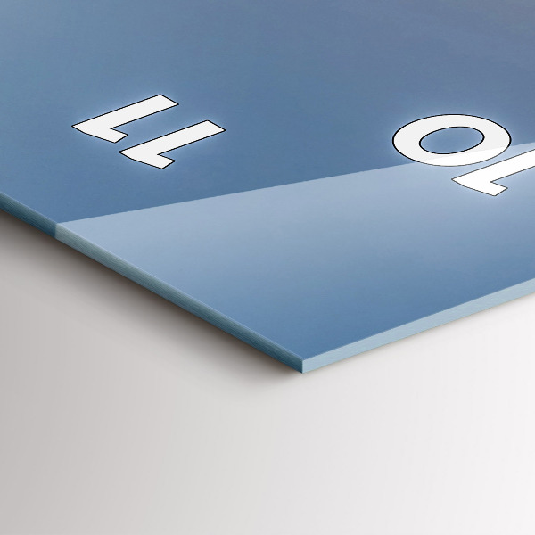 Reloj de vidrio vertical Paisaje de montaña - espejomat.es