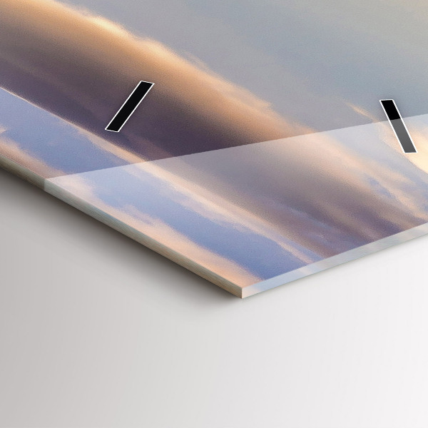 Reloj de vidrio vertical Pieniny - Alto Pico - espejomat.es