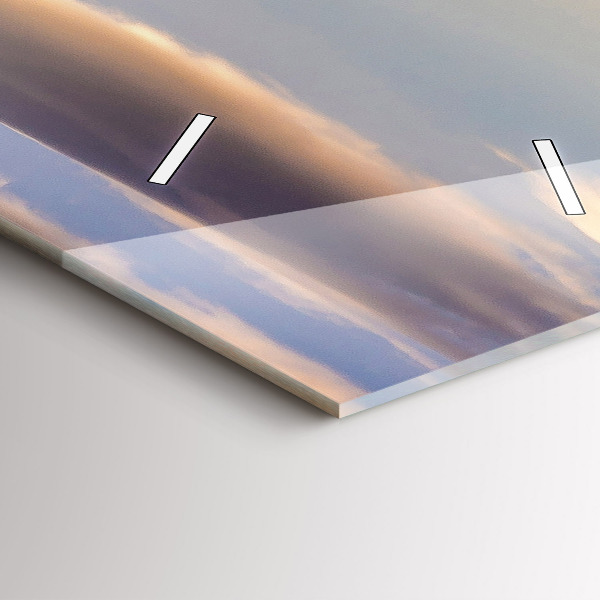 Reloj de vidrio vertical Pieniny - Alto Pico - espejomat.es