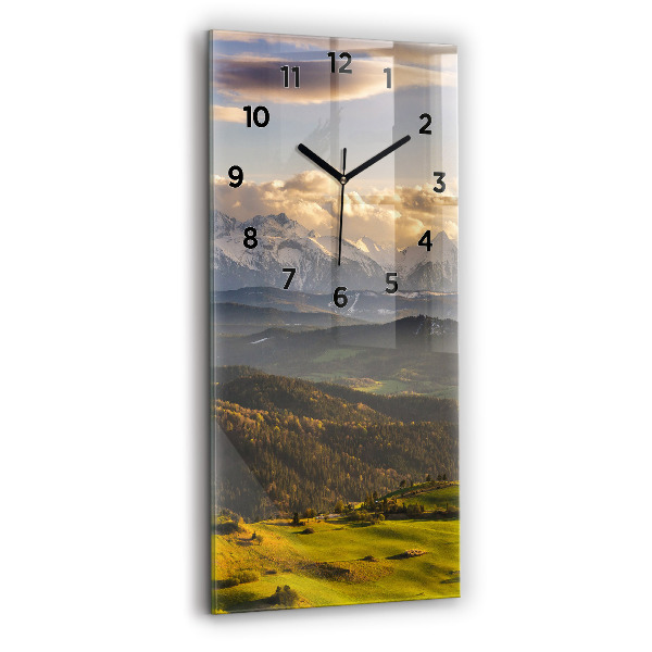 Reloj de vidrio vertical Pieniny - Alto Pico - espejomat.es