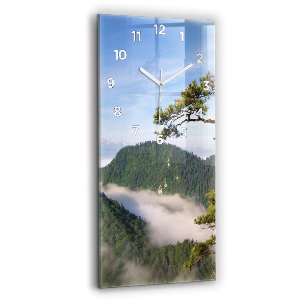 Reloj vertical Pico Sokolica en las montañas Pieniny - espejomat.es