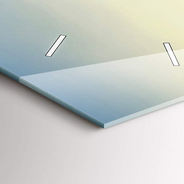 Reloj vertical Puesta de sol sobre montañas - espejomat.es