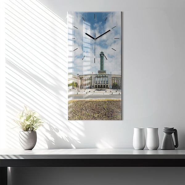 Reloj de cristal vertical Panorama de Ostrava - espejomat.es