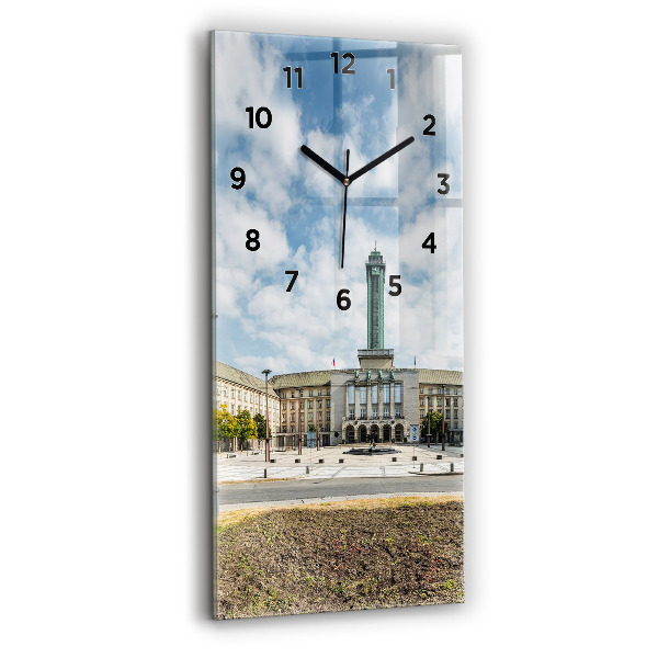 Reloj de cristal vertical Panorama de Ostrava - espejomat.es