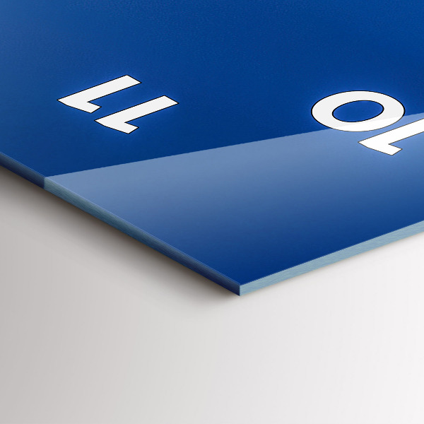 Reloj de vidrio vertical Panorama de Pilsen - espejomat.es