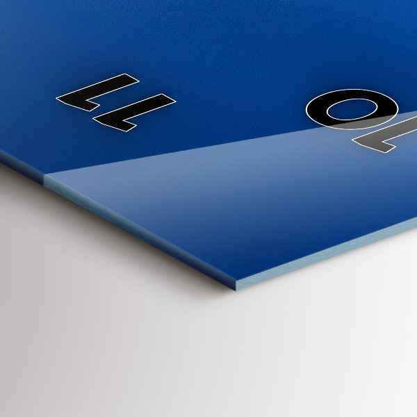 Reloj de vidrio vertical Panorama de Pilsen - espejomat.es