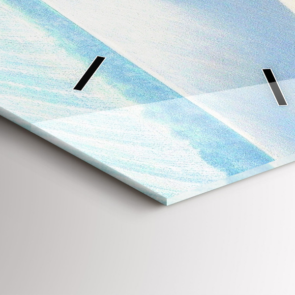 Reloj vertical Paisaje rural de Moravia - espejomat.es