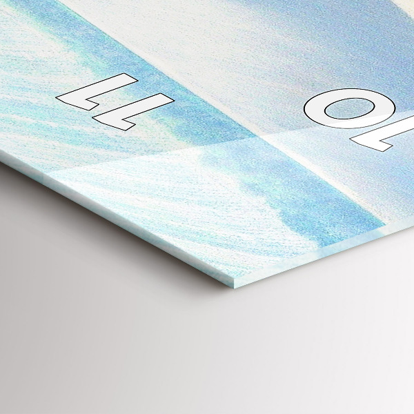 Reloj vertical Paisaje rural de Moravia - espejomat.es