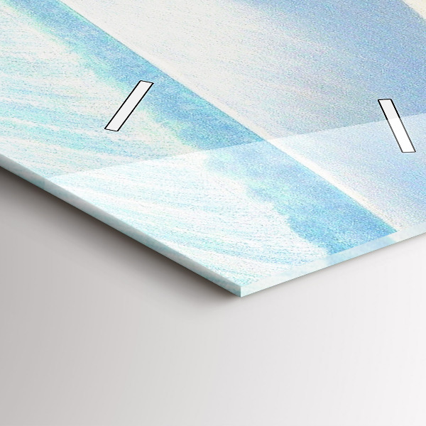 Reloj vertical Paisaje rural de Moravia - espejomat.es