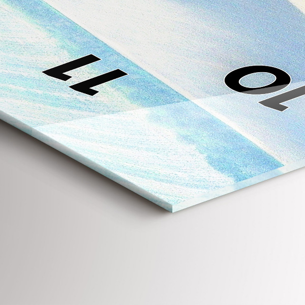 Reloj vertical Paisaje rural de Moravia - espejomat.es