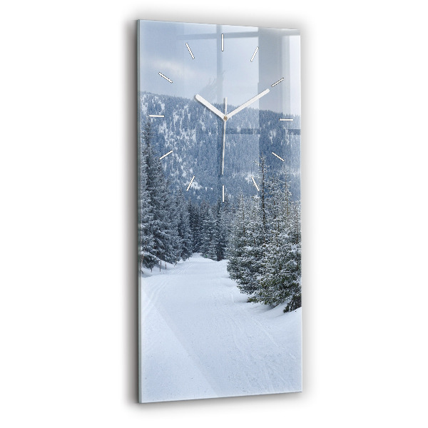 Reloj vertical Montañas gigantes checas en invierno - espejomat.es