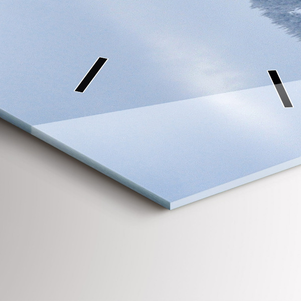 Reloj vertical Montañas gigantes checas en invierno - espejomat.es