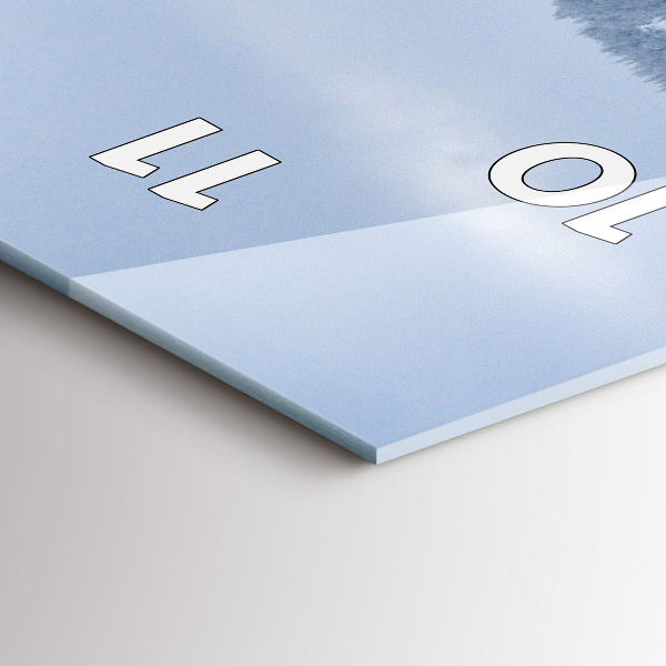 Reloj vertical Montañas gigantes checas en invierno - espejomat.es