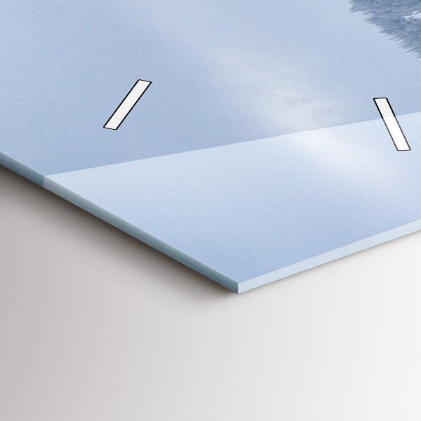 Reloj vertical Montañas gigantes checas en invierno - espejomat.es