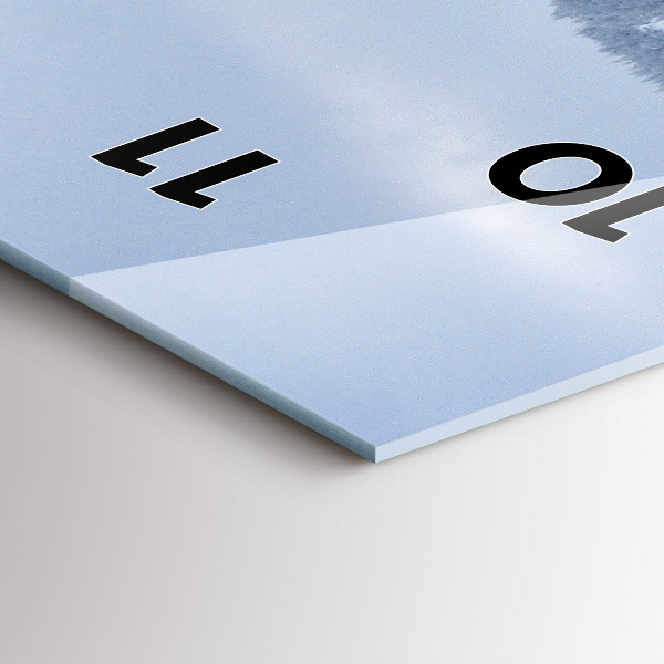 Reloj vertical Montañas gigantes checas en invierno - espejomat.es