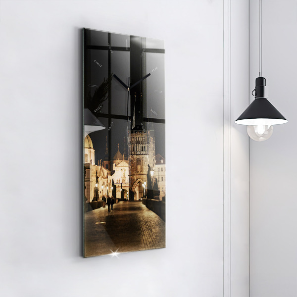 Reloj vertical Puente de Carlos en Praga - espejomat.es